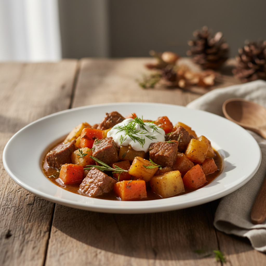 Høstgryde med rodfrugter